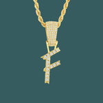 Load image into Gallery viewer, Custom Letter Pendant - Crossed Initial【無料ネックレス付属】