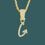 Load image into Gallery viewer, Custom Letter Pendant - Crossed Initial【無料ネックレス付属】