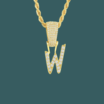 Load image into Gallery viewer, Custom Letter Pendant - Crossed Initial【無料ネックレス付属】