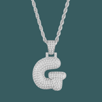 Load image into Gallery viewer, Custom Letter Pendant - Bubble Initial【無料ネックレス付属】