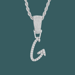 Load image into Gallery viewer, Custom Letter Pendant - Crossed Initial【無料ネックレス付属】