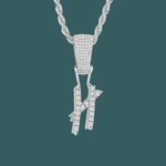 Load image into Gallery viewer, Custom Letter Pendant - Crossed Initial【無料ネックレス付属】