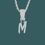 Load image into Gallery viewer, Custom Letter Pendant - Crossed Initial【無料ネックレス付属】