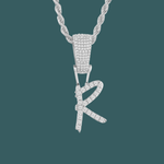 Load image into Gallery viewer, Custom Letter Pendant - Crossed Initial【無料ネックレス付属】