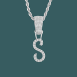 Load image into Gallery viewer, Custom Letter Pendant - Crossed Initial【無料ネックレス付属】