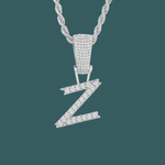 Load image into Gallery viewer, Custom Letter Pendant - Crossed Initial【無料ネックレス付属】