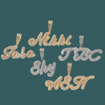 Load image into Gallery viewer, Custom Letter Pendant - Gothic Word (Gold,White Gold,Rose Gold)【無料ネックレス付属】