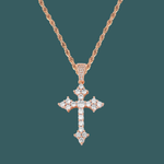 ギャラリービューアに画像を読み込み、Royal Crucifix Pendant - (Rose Gold)【無料ネックレス付属】