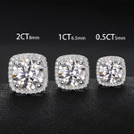 Load image into Gallery viewer, 2ct/1ct/0.5ct VVS Moissanite & 925silver - Halo Cushion Sparkle