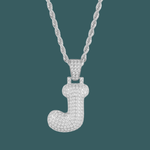 Load image into Gallery viewer, Custom Letter Pendant - Bubble Initial【無料ネックレス付属】