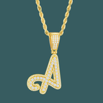 ギャラリービューアに画像を読み込み、Custom Letter Pendant - Bold Curve【無料ネックレス付属】