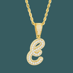 ギャラリービューアに画像を読み込み、Custom Letter Pendant - Bold Curve【無料ネックレス付属】