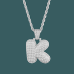 Load image into Gallery viewer, Custom Letter Pendant - Bubble Initial【無料ネックレス付属】