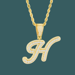 ギャラリービューアに画像を読み込み、Custom Letter Pendant - Bold Curve【無料ネックレス付属】