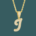 ギャラリービューアに画像を読み込み、Custom Letter Pendant - Bold Curve【無料ネックレス付属】