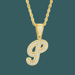 ギャラリービューアに画像を読み込み、Custom Letter Pendant - Bold Curve【無料ネックレス付属】