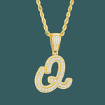 ギャラリービューアに画像を読み込み、Custom Letter Pendant - Bold Curve【無料ネックレス付属】