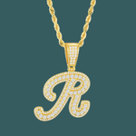 ギャラリービューアに画像を読み込み、Custom Letter Pendant - Bold Curve【無料ネックレス付属】