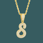 ギャラリービューアに画像を読み込み、Custom Letter Pendant - Bold Curve【無料ネックレス付属】