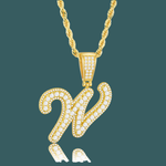 ギャラリービューアに画像を読み込み、Custom Letter Pendant - Bold Curve【無料ネックレス付属】