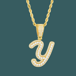 ギャラリービューアに画像を読み込み、Custom Letter Pendant - Bold Curve【無料ネックレス付属】