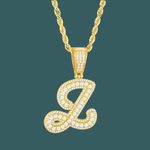 ギャラリービューアに画像を読み込み、Custom Letter Pendant - Bold Curve【無料ネックレス付属】