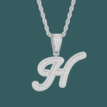 ギャラリービューアに画像を読み込み、Custom Letter Pendant - Bold Curve【無料ネックレス付属】