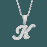 ギャラリービューアに画像を読み込み、Custom Letter Pendant - Bold Curve【無料ネックレス付属】