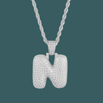 Load image into Gallery viewer, Custom Letter Pendant - Bubble Initial【無料ネックレス付属】