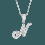 ギャラリービューアに画像を読み込み、Custom Letter Pendant - Bold Curve【無料ネックレス付属】