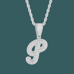 ギャラリービューアに画像を読み込み、Custom Letter Pendant - Bold Curve【無料ネックレス付属】