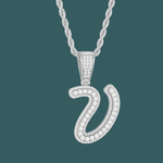 ギャラリービューアに画像を読み込み、Custom Letter Pendant - Bold Curve【無料ネックレス付属】