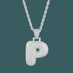Load image into Gallery viewer, Custom Letter Pendant - Bubble Initial【無料ネックレス付属】