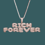 Load image into Gallery viewer, Custom Letter Pendant - Puffy Block (Gold,White Gold,Rose Gold)【無料ネックレス付属】