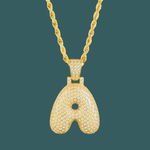 Load image into Gallery viewer, Custom Letter Pendant - Bubble Initial【無料ネックレス付属】