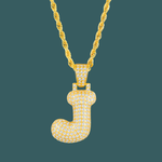 Load image into Gallery viewer, Custom Letter Pendant - Bubble Initial【無料ネックレス付属】