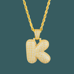 Load image into Gallery viewer, Custom Letter Pendant - Bubble Initial【無料ネックレス付属】