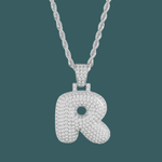 Load image into Gallery viewer, Custom Letter Pendant - Bubble Initial【無料ネックレス付属】