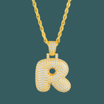 Load image into Gallery viewer, Custom Letter Pendant - Bubble Initial【無料ネックレス付属】