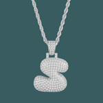 Load image into Gallery viewer, Custom Letter Pendant - Bubble Initial【無料ネックレス付属】