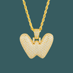 Load image into Gallery viewer, Custom Letter Pendant - Bubble Initial【無料ネックレス付属】