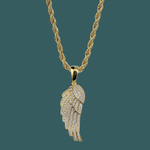 ギャラリービューアに画像を読み込み、Angel Wing Pendant - (18K Gold)【無料ネックレス付属】