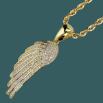 ギャラリービューアに画像を読み込み、Angel Wing Pendant - (18K Gold)【無料ネックレス付属】