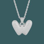 Load image into Gallery viewer, Custom Letter Pendant - Bubble Initial【無料ネックレス付属】