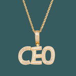 Load image into Gallery viewer, Custom Letter Pendant - Block Model (Gold)【無料ネックレス付属】