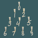 Load image into Gallery viewer, Custom Number Pendant - Script Model 【無料ネックレス付属】