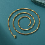 ギャラリービューアに画像を読み込み、Box Link Chain - 1.5mm〜3mm (Gold)