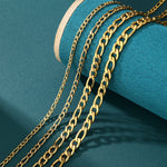 Load image into Gallery viewer, Figaro Link Chain - 4mm〜7mm (Gold)