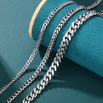 ギャラリービューアに画像を読み込み、Cuban Chain - 4mm〜8mm (White Gold)