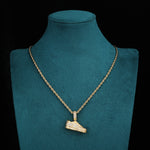 Load image into Gallery viewer, Icy Step Pendant - (18K Gold)【無料ネックレス付属】